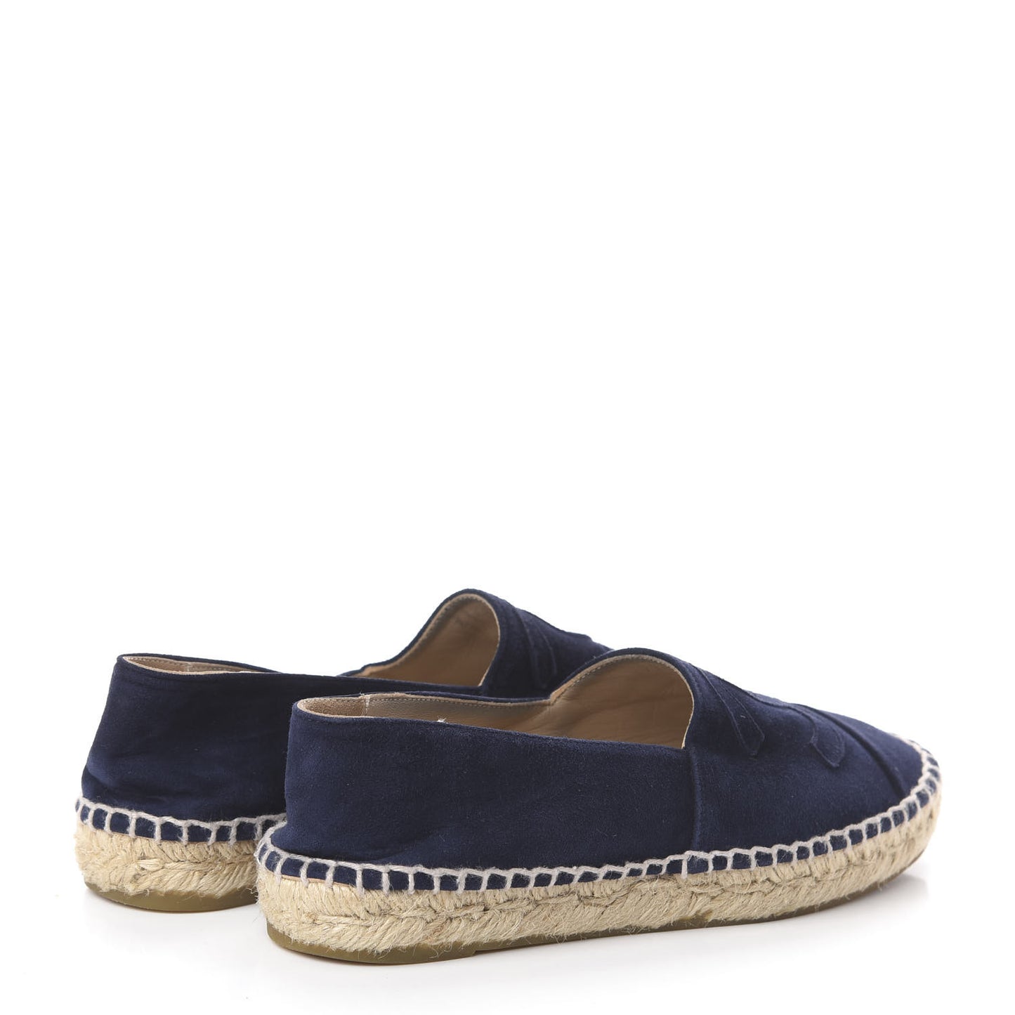 Suede CC Espadrilles 35 Navy Blue