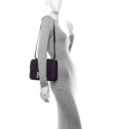 Hermes Ostrich Constance 24 Violine 2 of 11