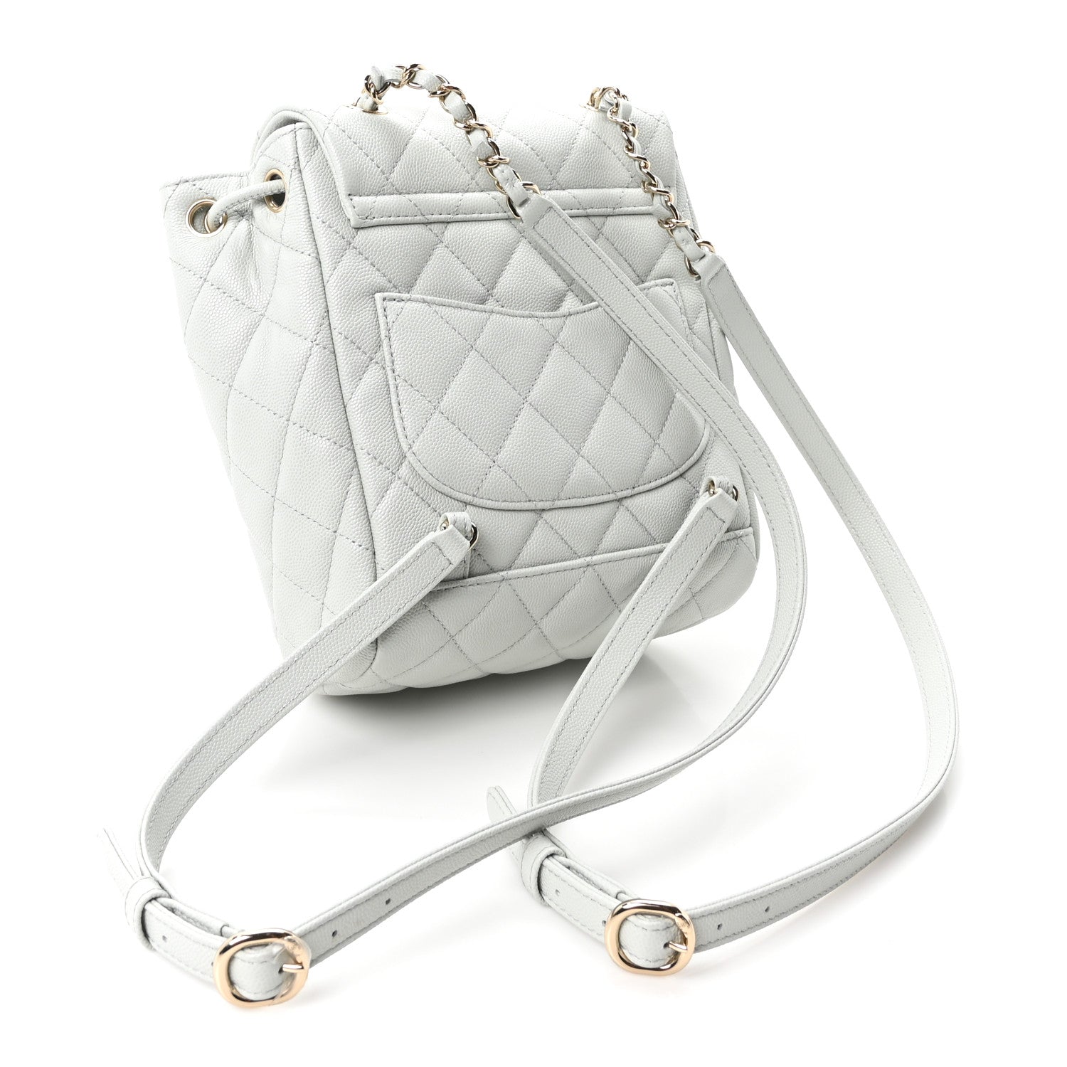 Chanel Caviar Quilted Mini Urban Spirit Backpack Light Blue 2 of 9