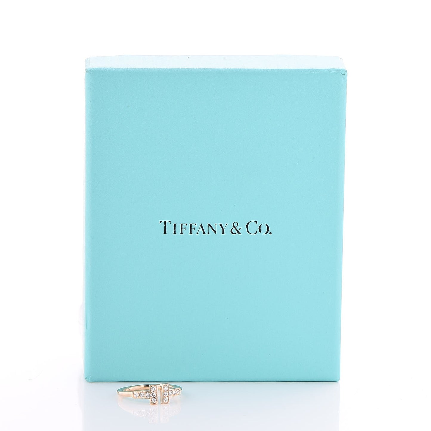 18K Yellow Gold Diamond T Wire Ring 50 5.5