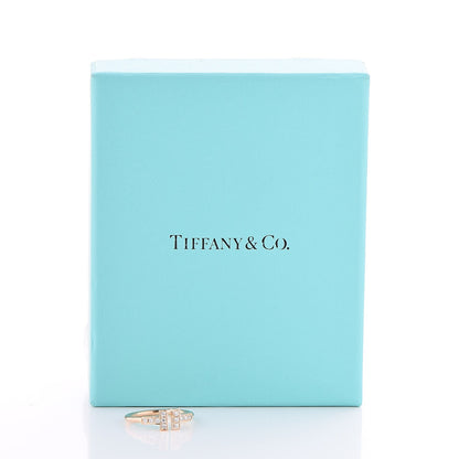 Tiffany 18K Yellow Gold Diamond T Wire Ring 50 5.5 6 of 6