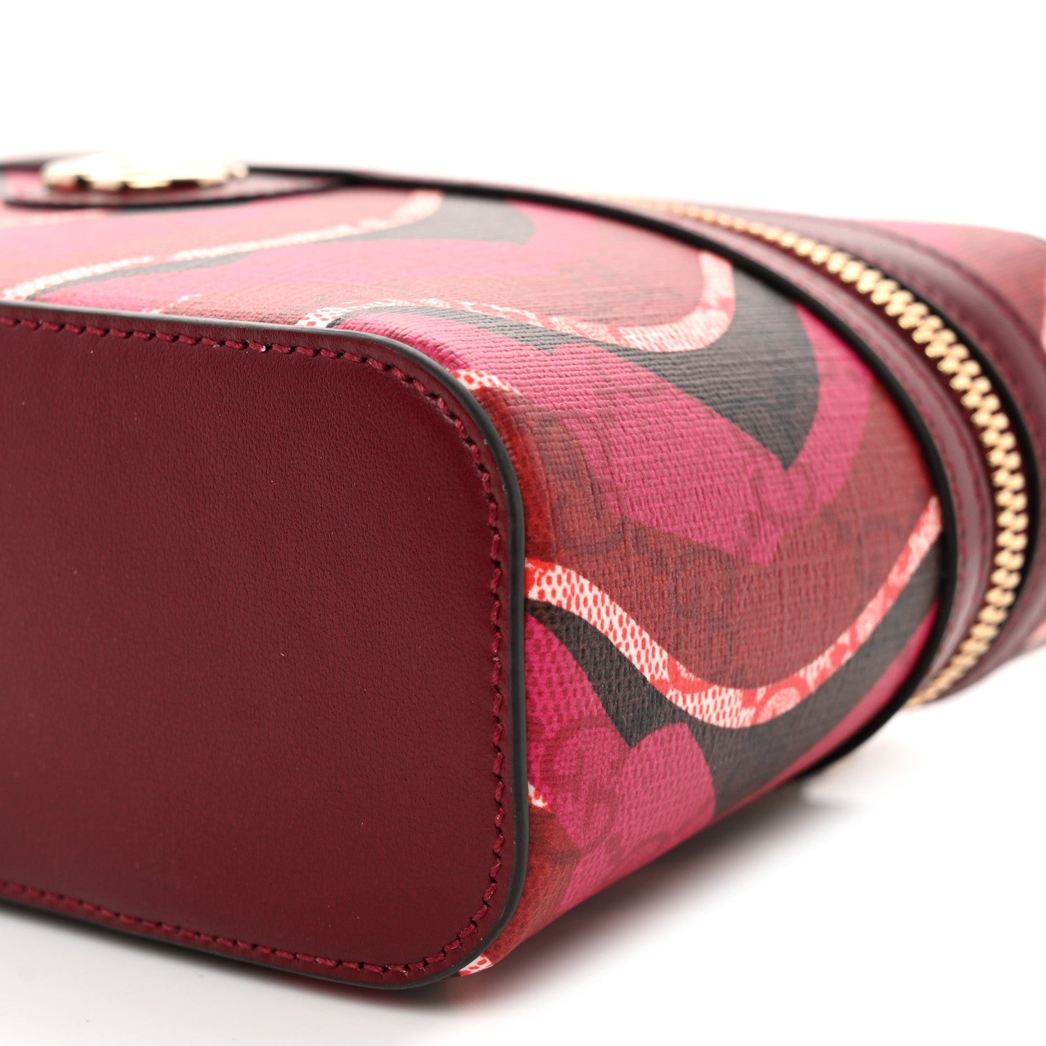 Gucci GG Supreme Monogram Canvas Lunar New Year Shoulder Bag  Red Pink Multicolor 11 of 11