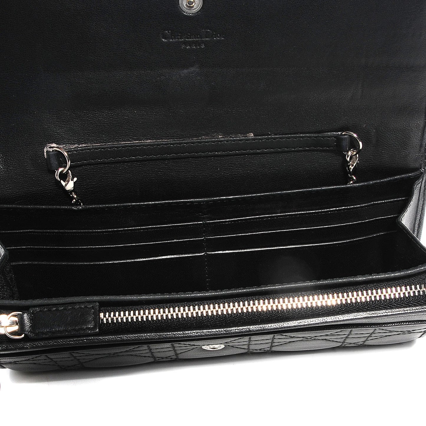 Lambskin Cannage Wallet Black