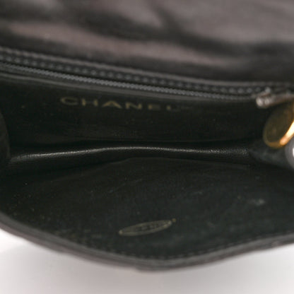 Chanel Lambskin Quilted Flap Waist Belt Bag 75 30 Black 5 of 12