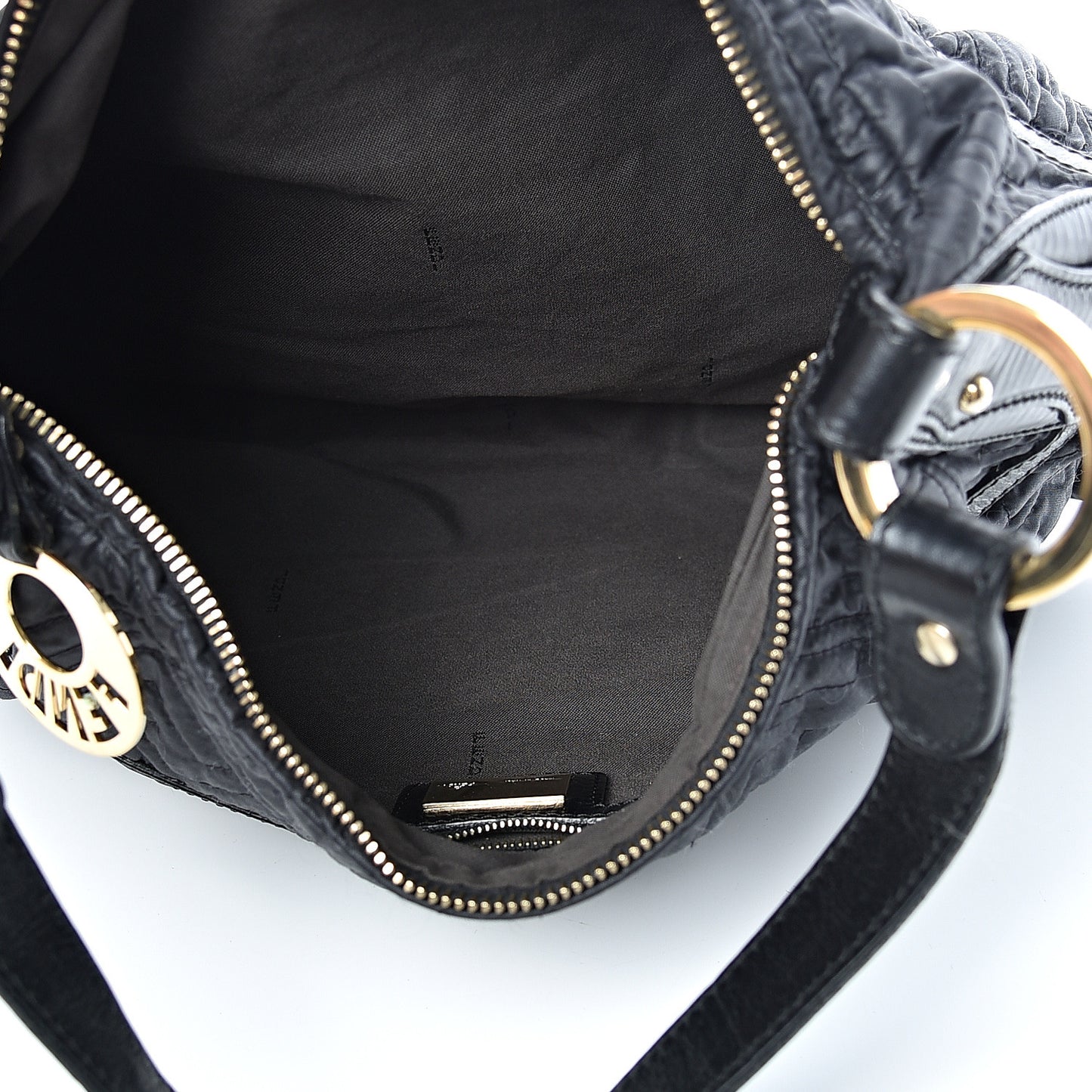 Nylon FF Embroidered Chef Hobo Black