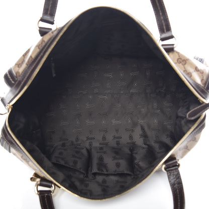 Gucci Crystal Monogram Large Duchessa Boston Dark Brown 5 of 10