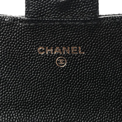 Chanel Caviar Quilted Medium Flap Wallet Black 6 of 9
