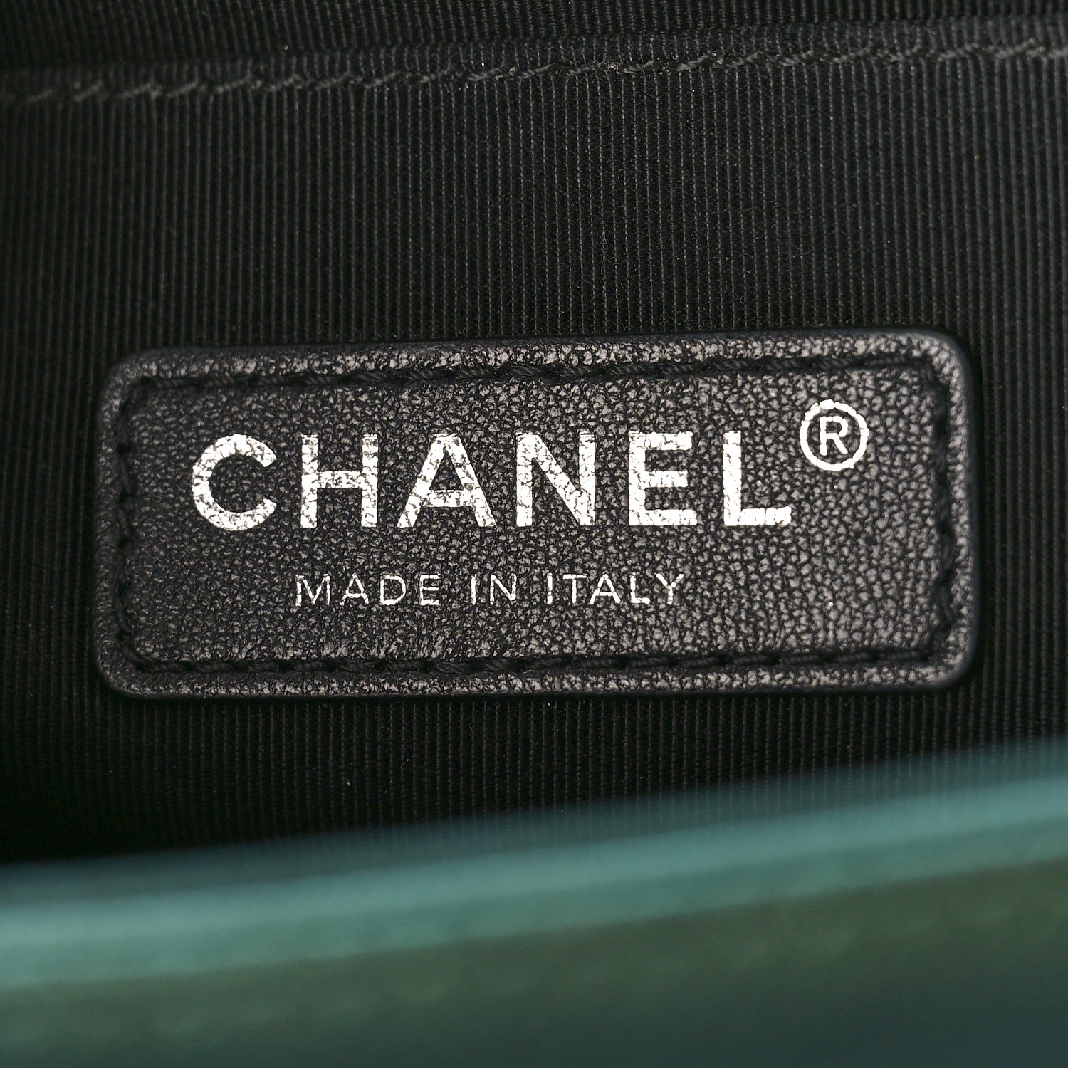 Chanel Iridescent Goatskin Quilted Medium Boy Flap Green 6 of 9