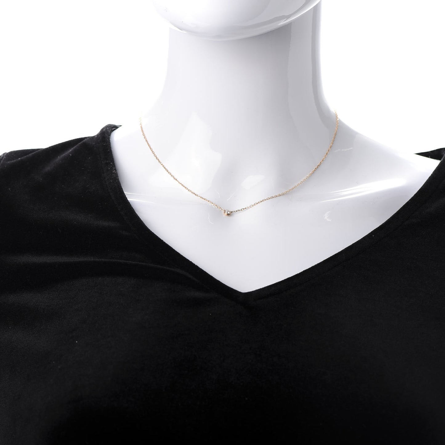 18K Pink Gold Diamond SM D'Amour Pendant Necklace