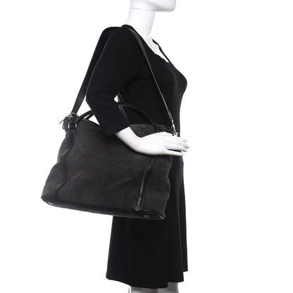 Louis Vuitton Monogram Suede Antheia IXIA MM Black 2 of 11