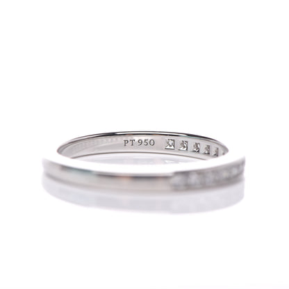 Tiffany Platinum Diamond .17ctw Half Circle Wedding Band Ring 48 4.5 5 of 6