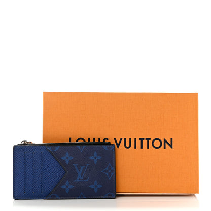 Louis Vuitton Taigarama Coin Card Holder Cobalt Blue 9 of 9