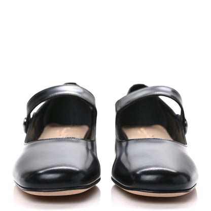 Christian Dior Brushed Calfskin Uniform 30mm Pumps 36 Black 2 of 8