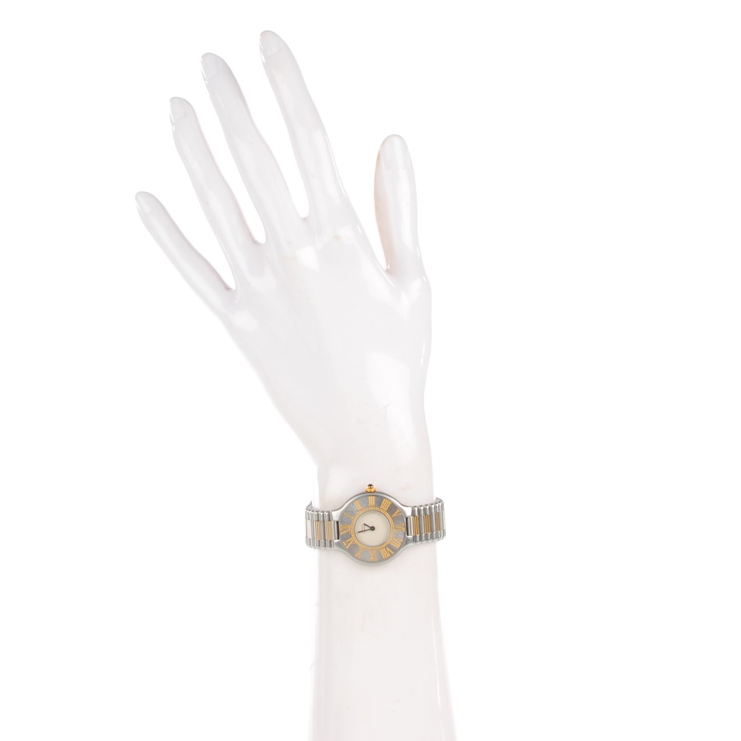 Stainless Steel 18K Yellow Gold 28mm Must De 21 Watch