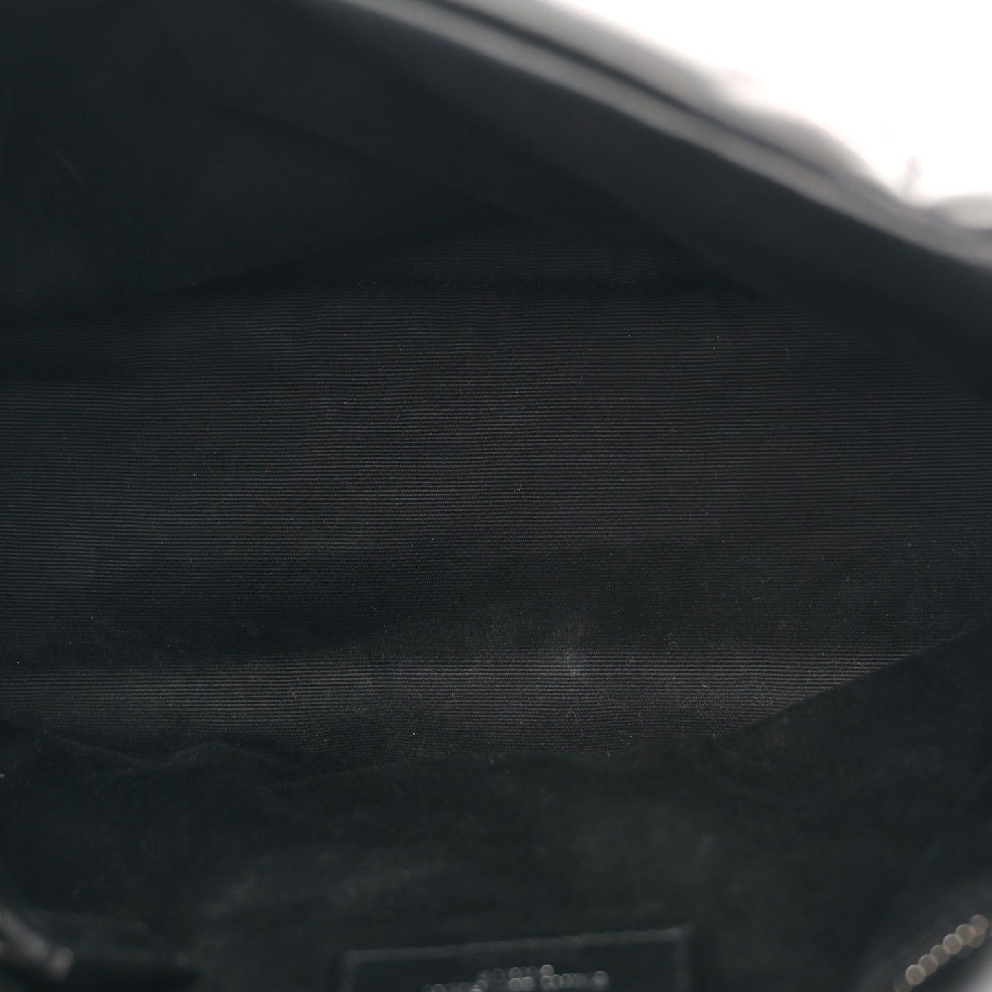 Lambskin Quilted Small Loulou Puffer Monogram Chain Satchel Black