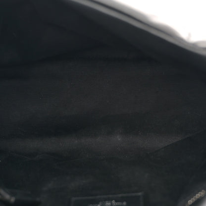 Saint Laurent Lambskin Quilted Small Loulou Puffer Monogram Chain Satchel Black 5 of 13