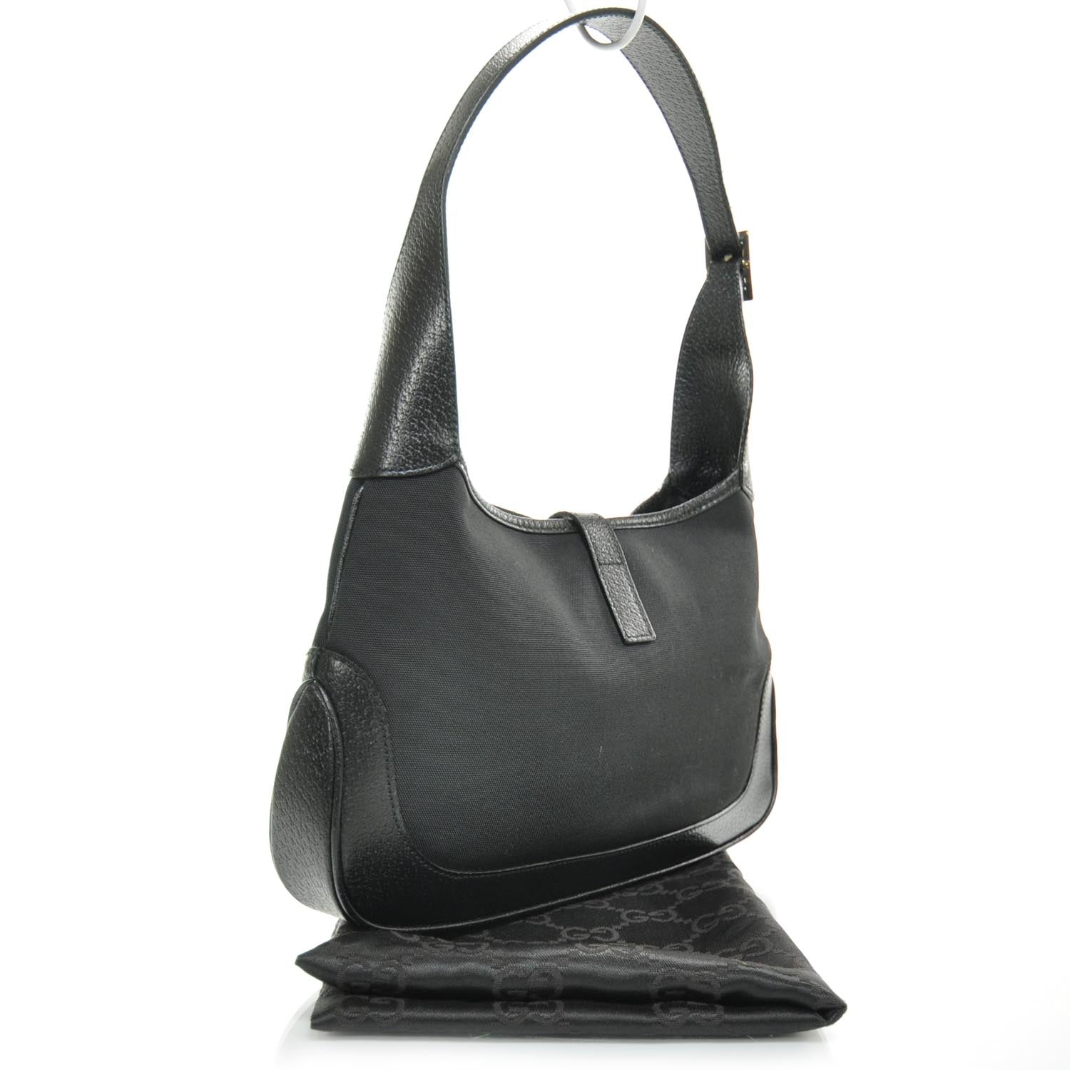 Gucci Nylon Small Jackie O Hobo Black 2 of 11