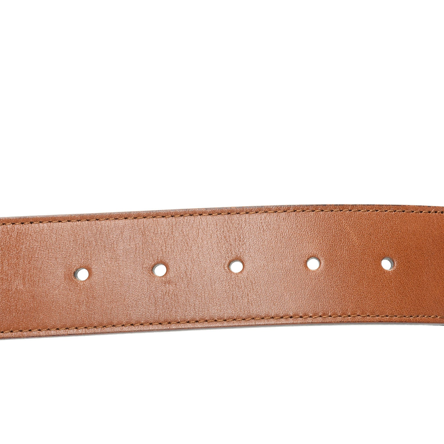 Gucci Nylon Calfskin Double G Web 40mm Belt 75 30 Green Red Cuir 3 of 8