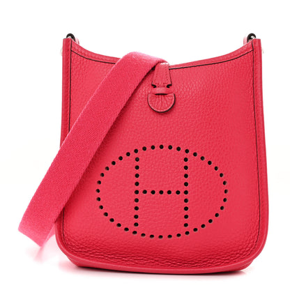 Hermes Taurillon Clemence Evelyne TPM Rose Extreme 1 of 11