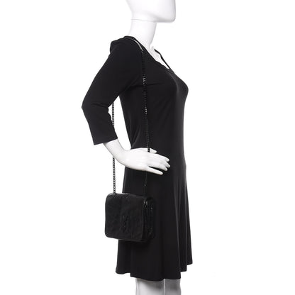 Saint Laurent Crinkled Calfskin Matelasse Monogram Niki Chain Wallet Black 2 of 9