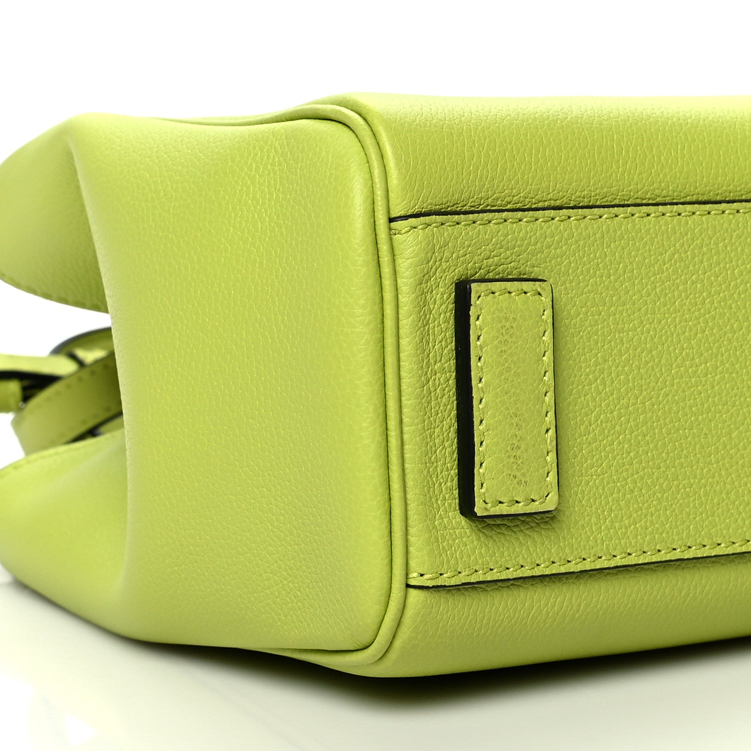 Versace Grained Calfskin Small La Medusa Chain Tote Citron 7 of 8