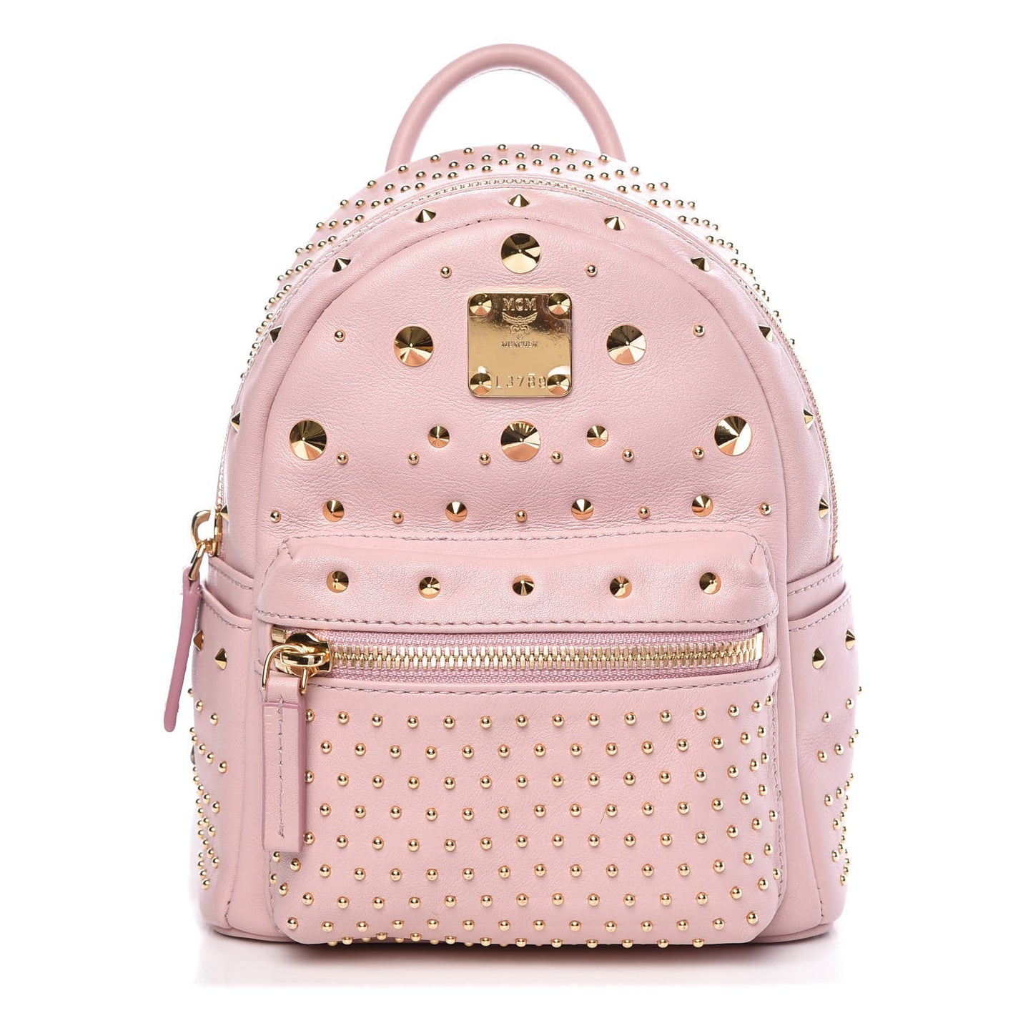 Calfskin Stud X-Mini Stark Bebe Boo Backpack Pink