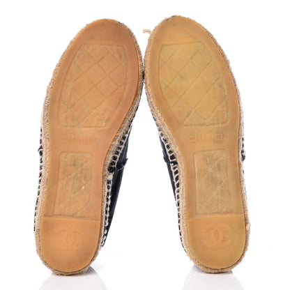 Chanel Canvas CC Espadrilles 38 Black 7 of 17