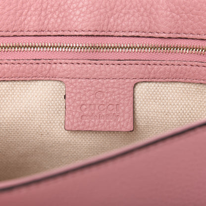 Gucci Pebbled Calfskin Medium Soho Flap Crossbody Pink 8 of 10