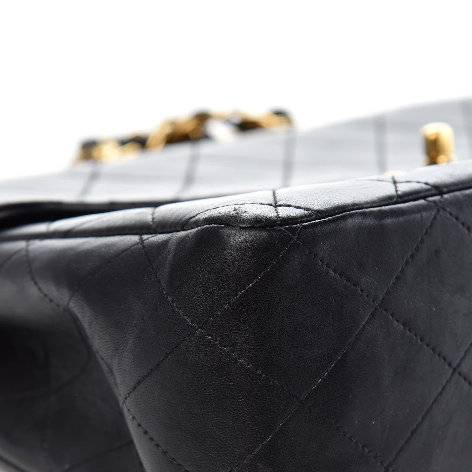 Chanel Lambskin Quilted Jumbo Single Flap Black 13 of 18