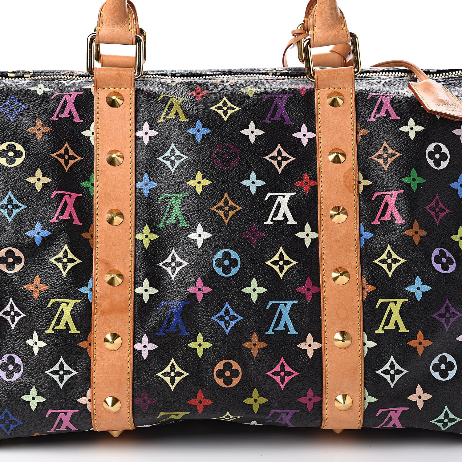 Louis Vuitton Monogram Multicolor Keepall 45 Black 10 of 13