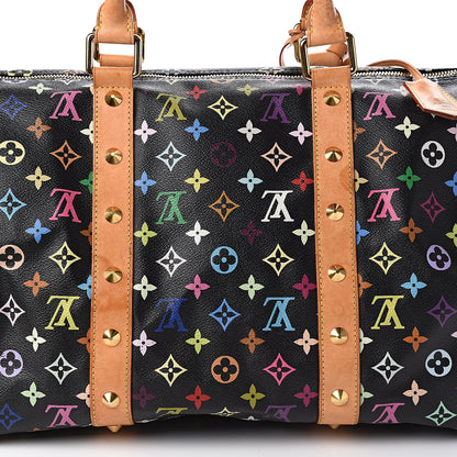 Louis Vuitton Monogram Multicolor Keepall 45 Black 10 of 13