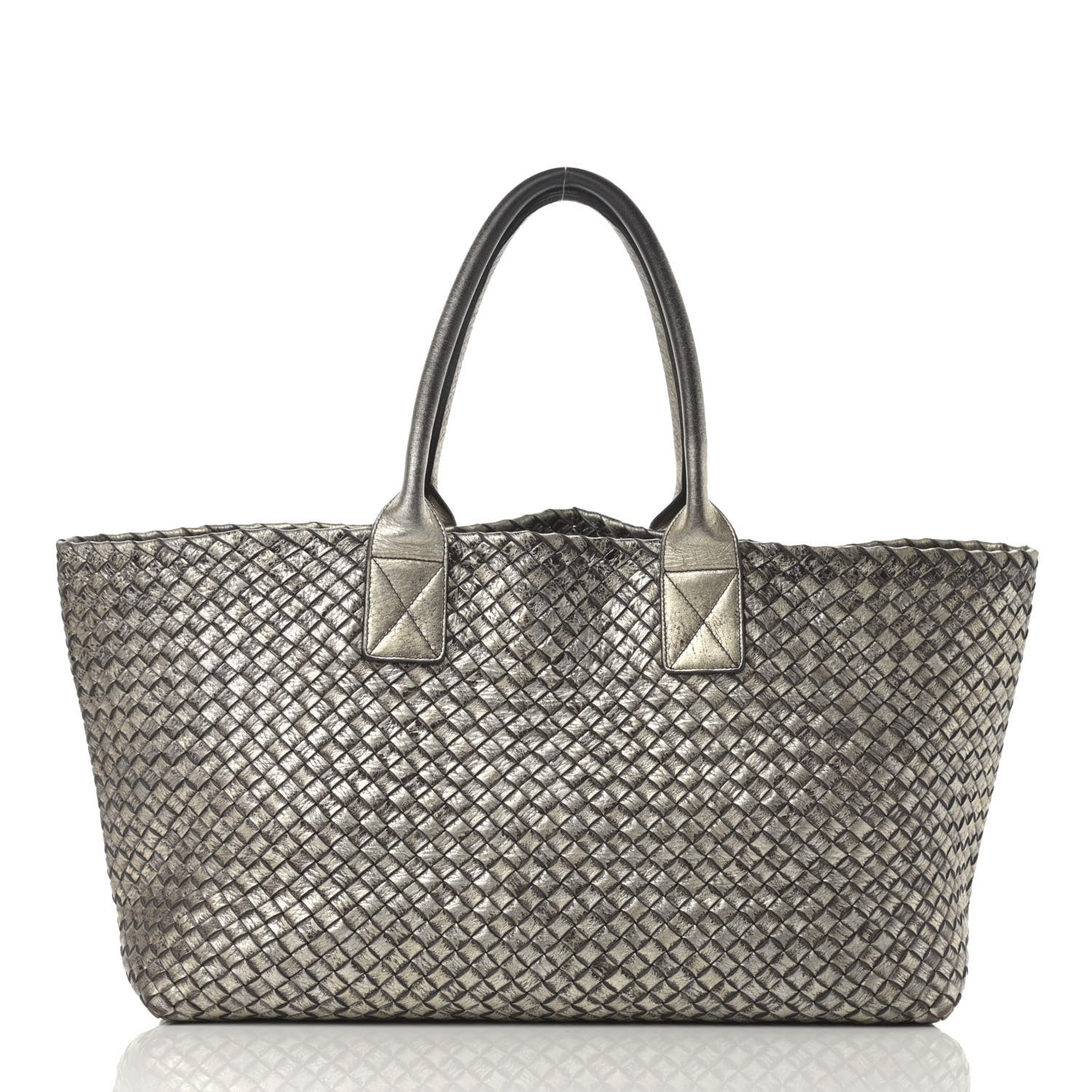 Bottega Veneta Intrecciato Medium Cabat Platino Ossidato 3 of 23