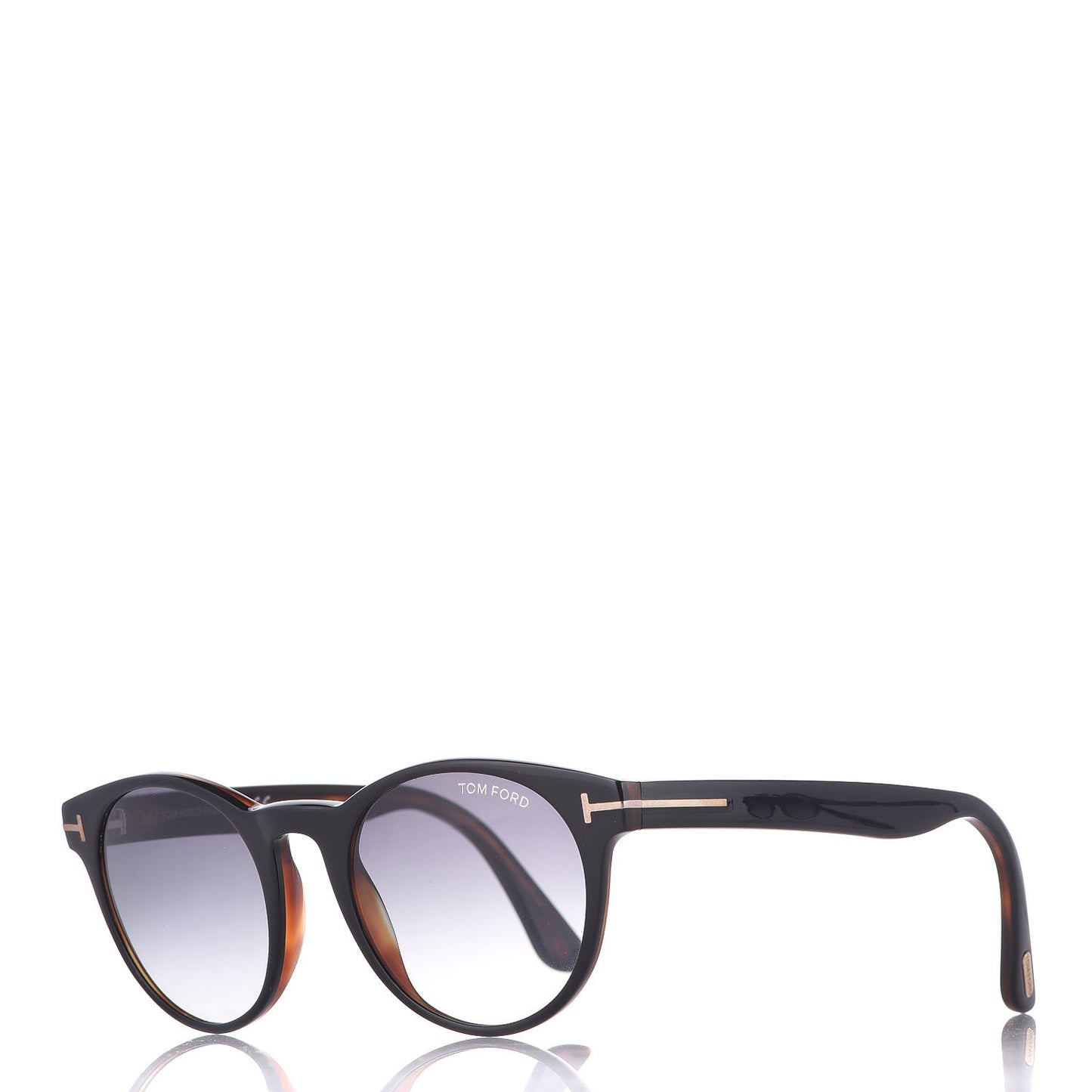 Palmer Round Sunglasses TF522 Tortoise Black
