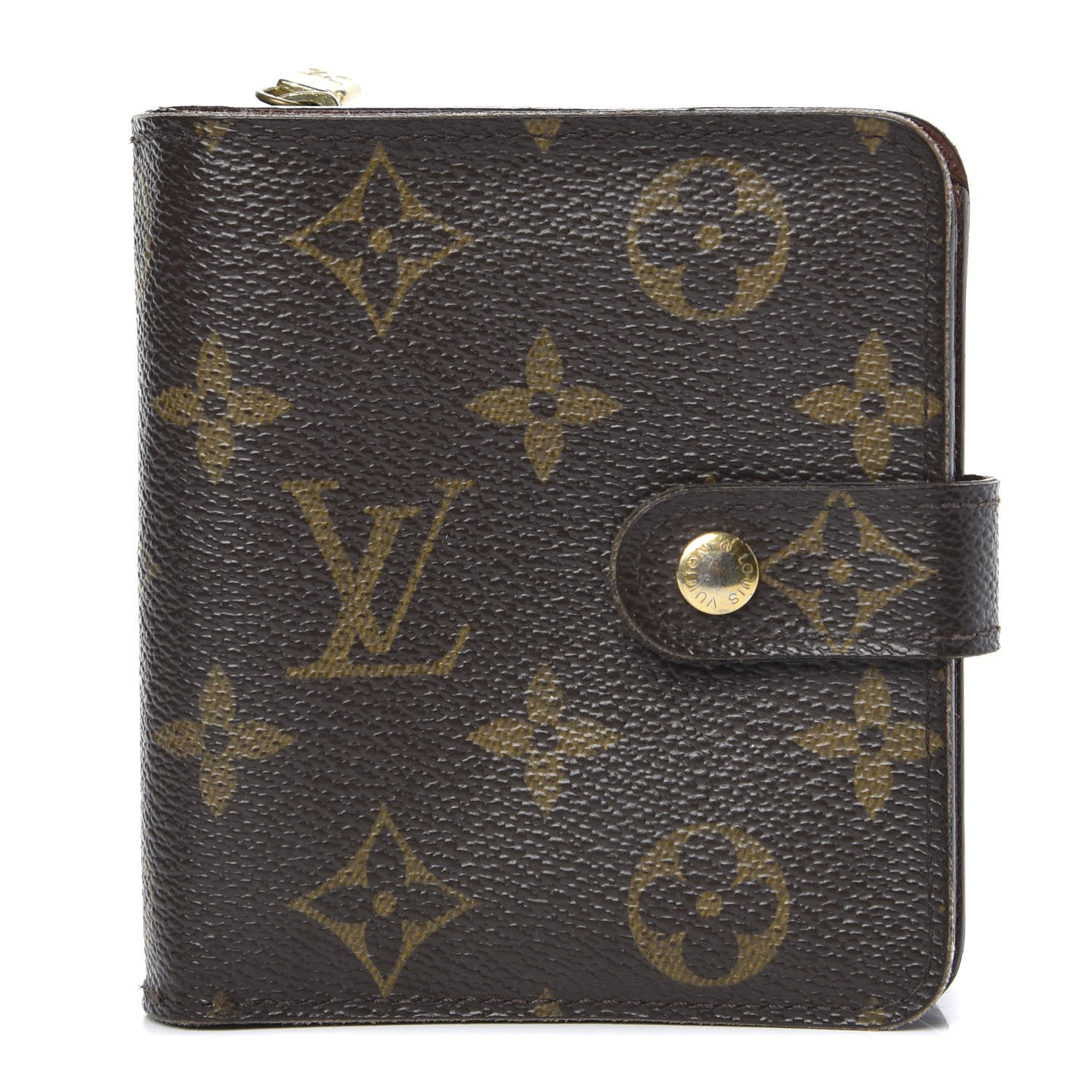 Louis Vuitton Monogram Compact Zippe Zipped Wallet 1 of 11
