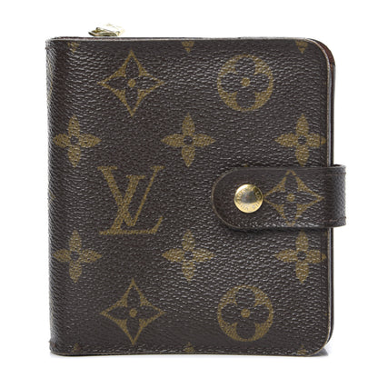 Louis Vuitton Monogram Compact Zippe Zipped Wallet 1 of 11