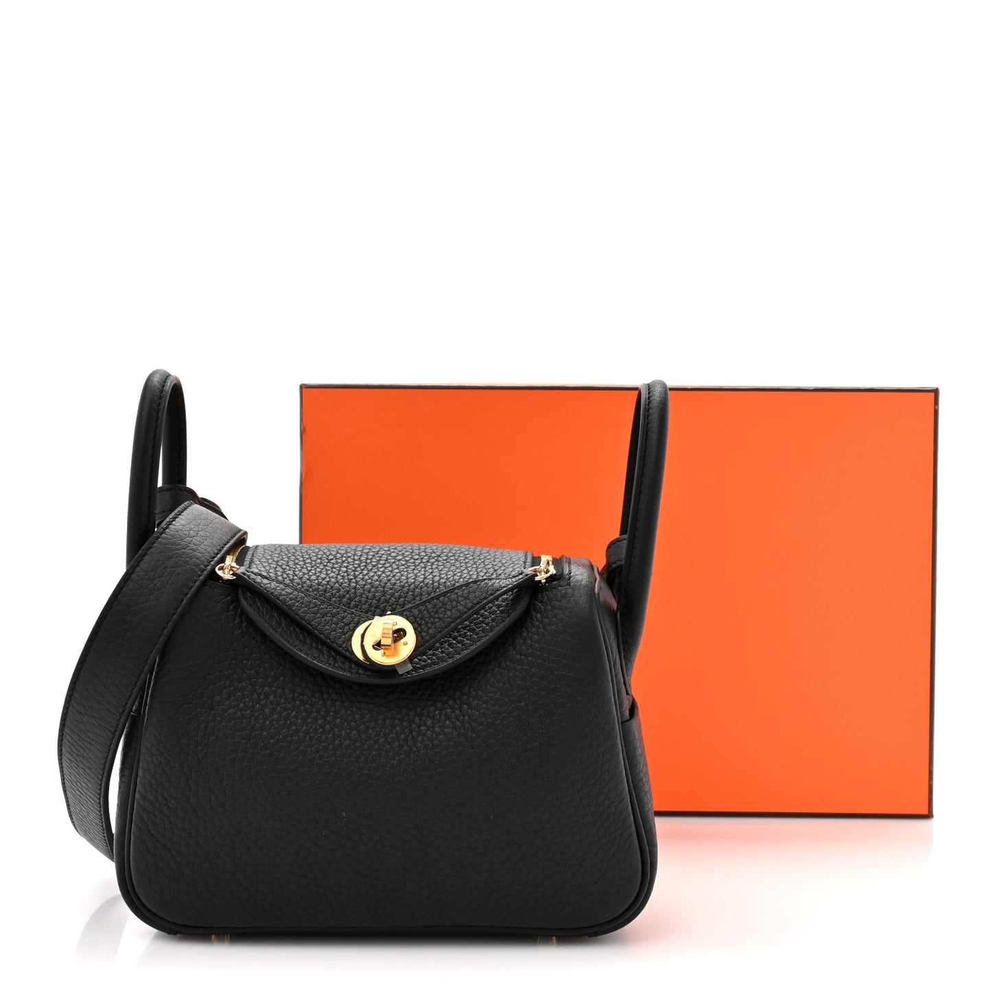 Taurillon Clemence Mini Lindy 20 Black