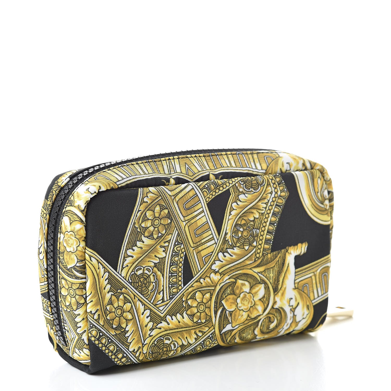 Versace Nylon Barocco Print Zip Pouch Black 3 of 6