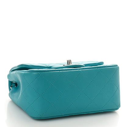 Chanel Lambskin Quilted Mini Square Flap Blue 4 of 10