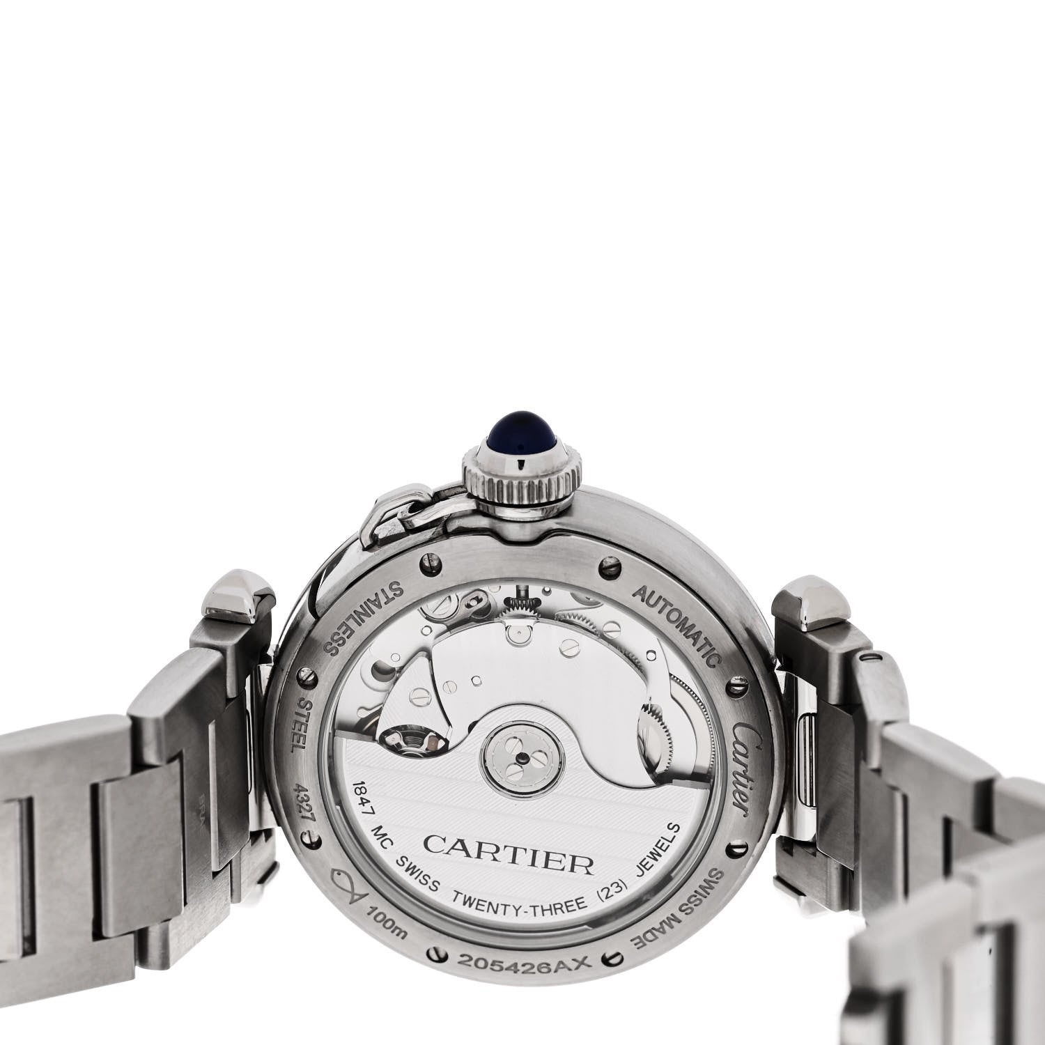 Cartier Stainless Steel 35mm Pasha C Automatic Watch Silver 4 of 5