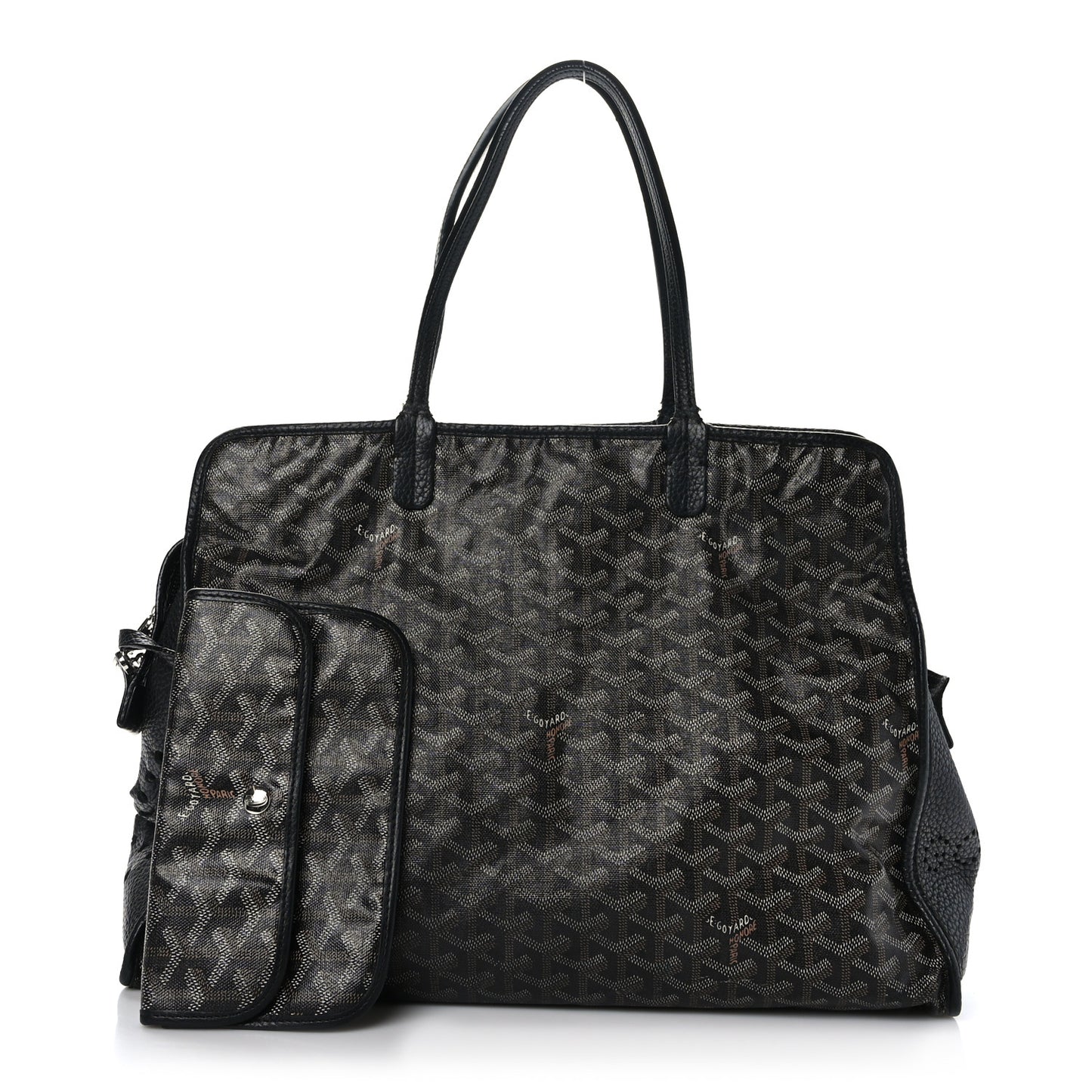 Goyardine Sac Hardy Pet Carrier PM Black