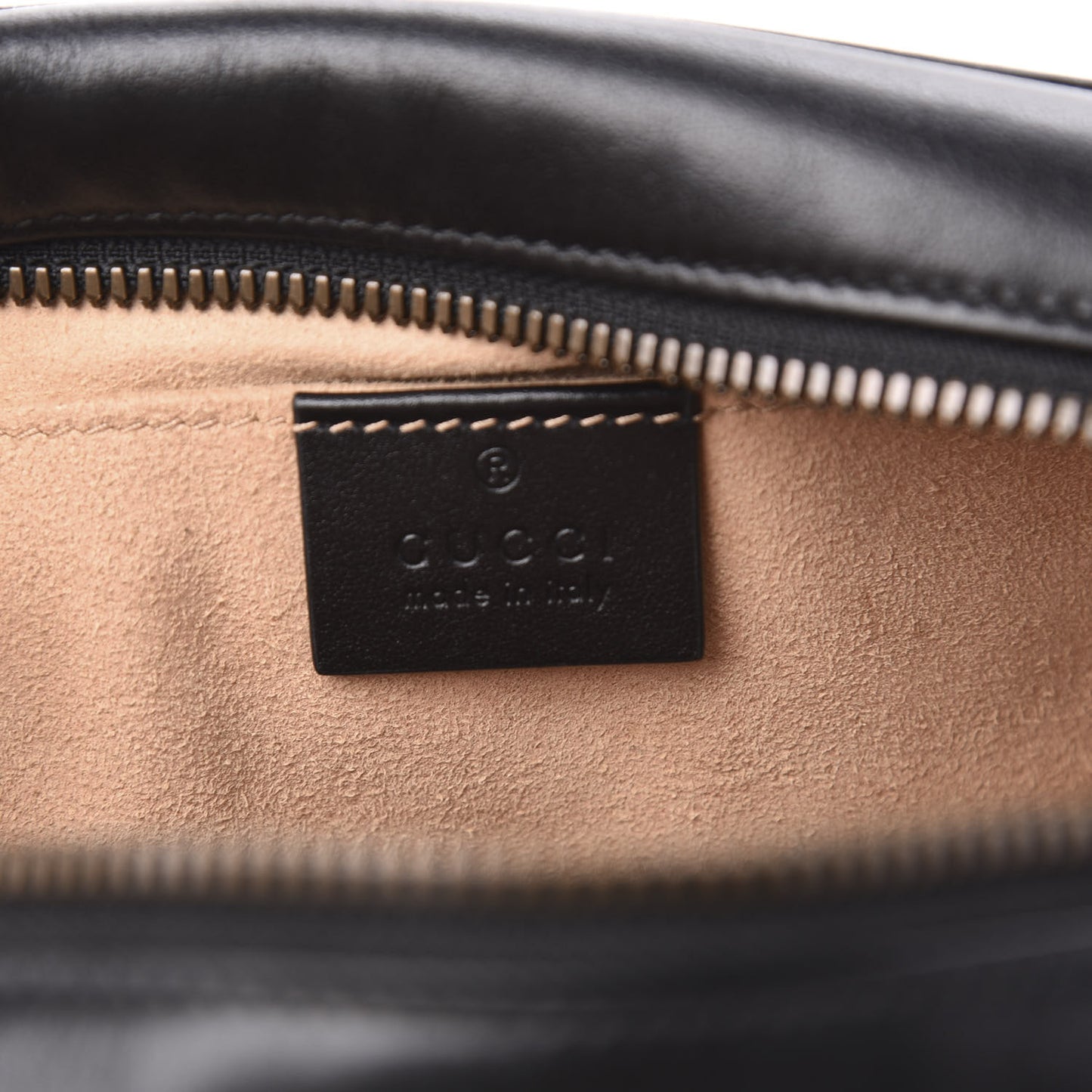 Calfskin Matelasse Small GG Marmont Chain Shoulder Bag Black