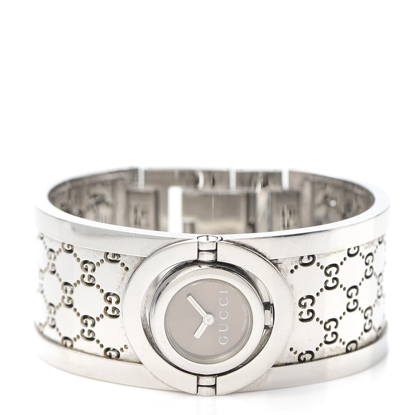 Stainless Steel 23mm Twirl Quartz Watch Brown