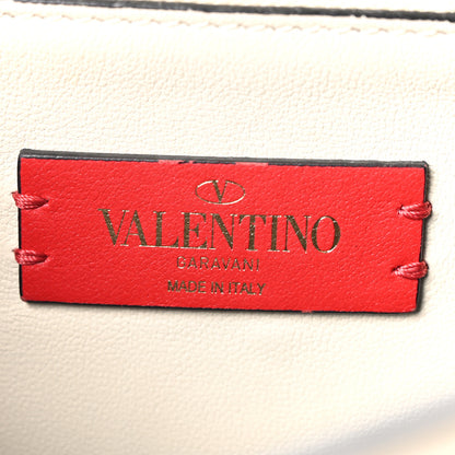 Valentino Garavani Grained Calfskin Small Rockstud Flap Crossbody Bag Light Ivory 5 of 8