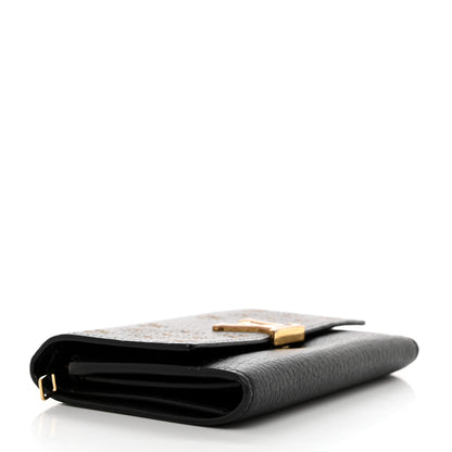 Louis Vuitton Taurillon Perforated Capucines Compact Wallet Black 4 of 6