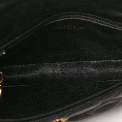 Chanel Lambskin Quilted Flap Waist Belt Bag 75 30 Black 4 of 8
