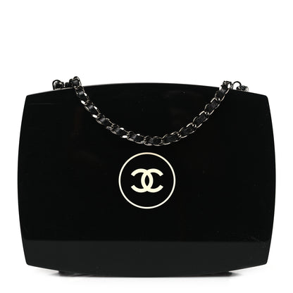 Chanel Plexiglass Compact Box Clutch Black 1 of 10