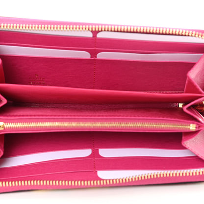 Gucci X KEN SCOTT Shangai Calfskin Pomponica Print Horsebit 1955 Zip Around Wallet Multicolor Fuxia Pompon 5 of 8
