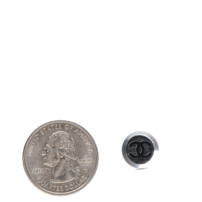 Chanel Mirror Resin CC Earrings Silver 2 of 4