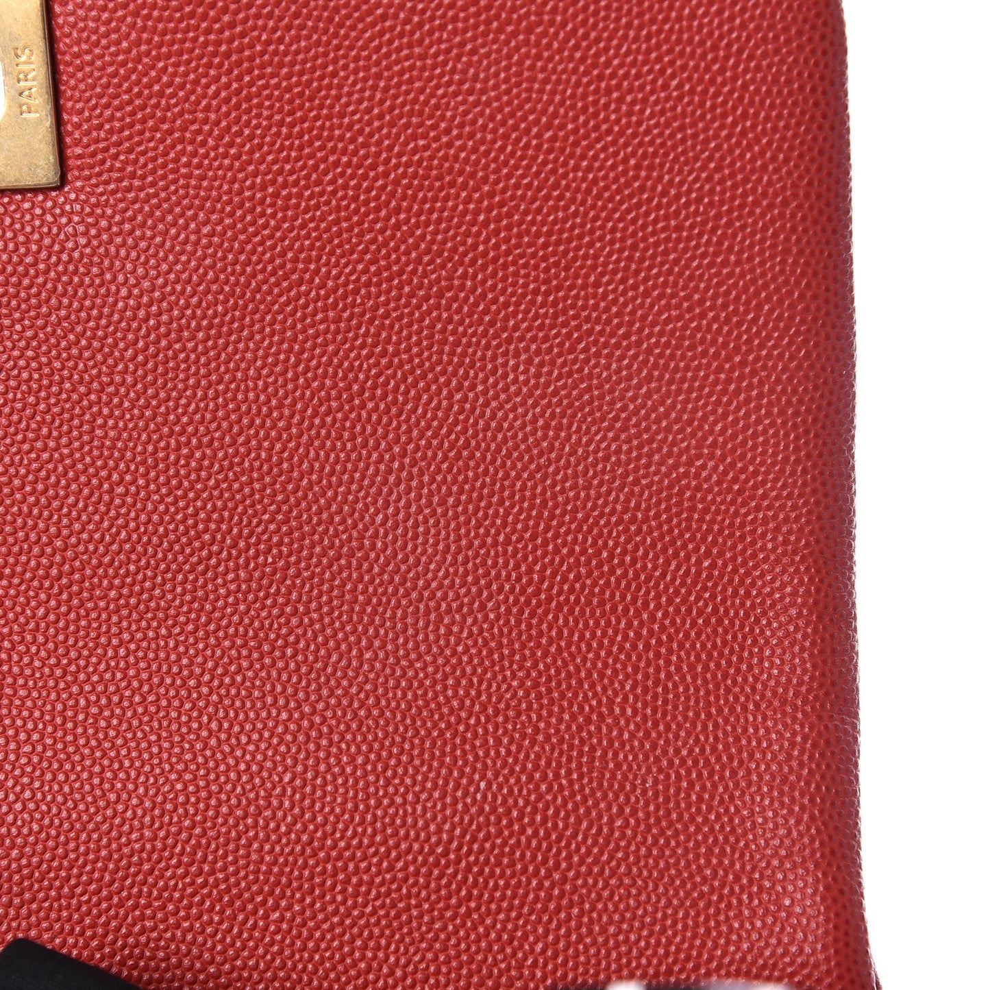 Caviar Lizard Quilted Mini Coco Handle Flap Red