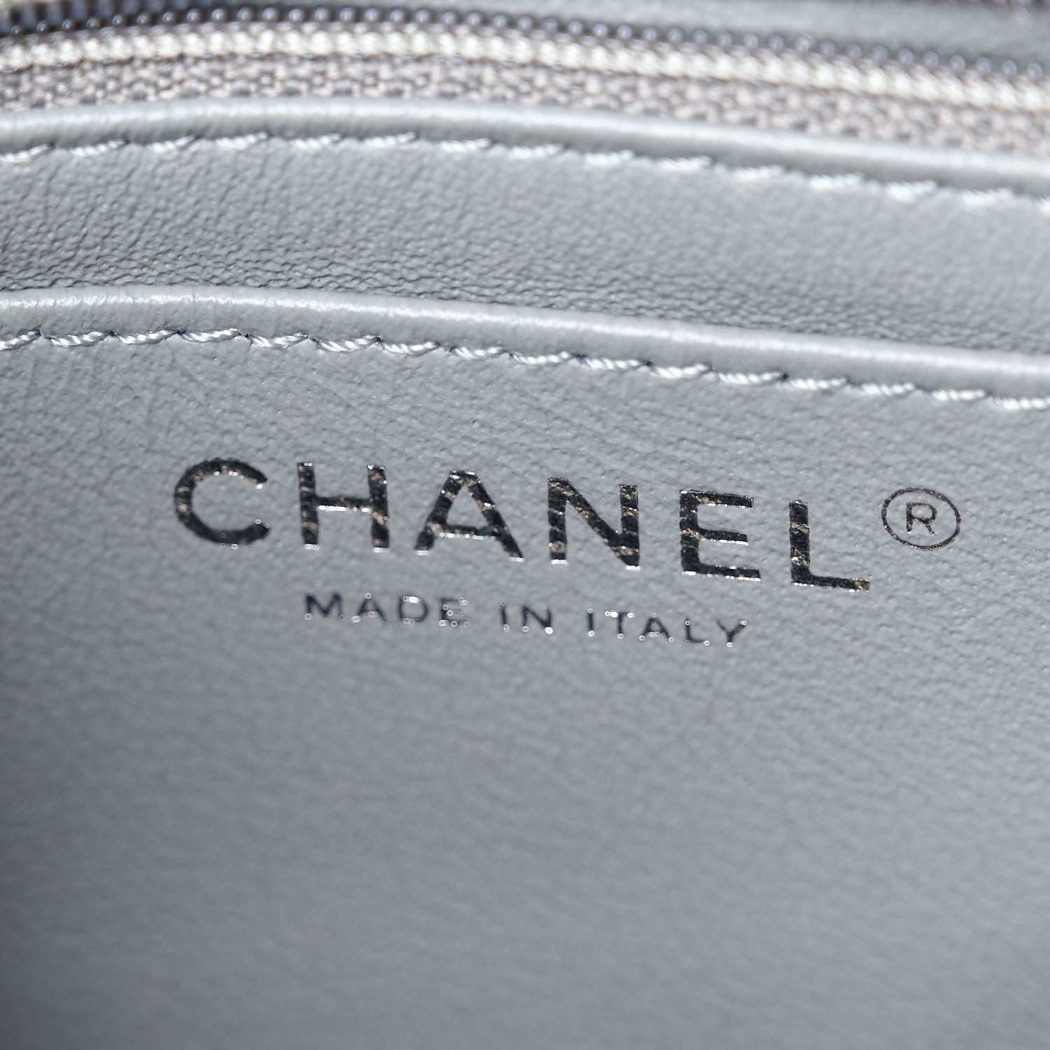 Chanel Caviar Quilted Mini Rectangular Flap Grey 6 of 11